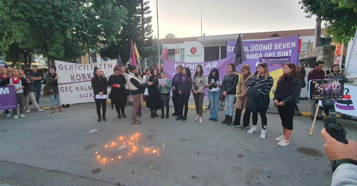 "25 Kasım Organizasyon Komitesi" kadına yönelik şiddete karşı yürüdü…
