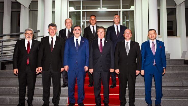 TC Cumhurbaşkanı Yardımcısı Yılmaz, Başbakan Üstel’i ziyaret etti