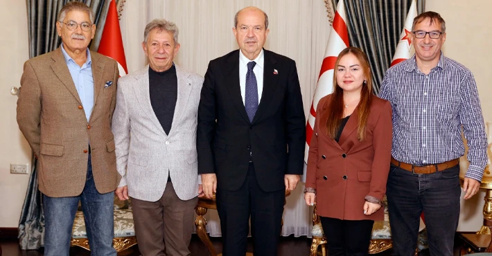 Cumhurbaşkanı Ersin Tatar, Kıbrıs Türk Rehberler Birliği (KITREB) Başkanı Dener Öymen ve birlik üyelerini kabul etti