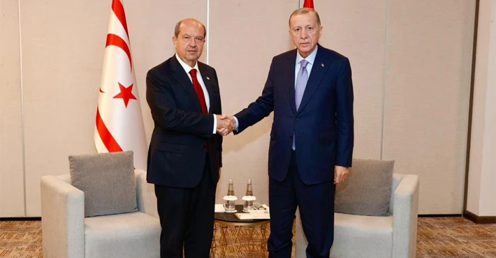 Cumhurbaşkanı Tatar, Türkiye Cumhuriyeti Cumhurbaşkanı Erdoğan ile görüştü