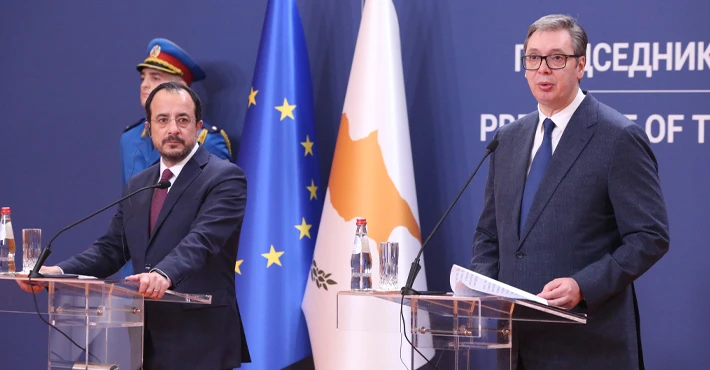 Sırp lider Vucic, Güney Kıbrıs Rum Yönetimi'nin ülkesinin hakiki dostu olduğunu söyledi