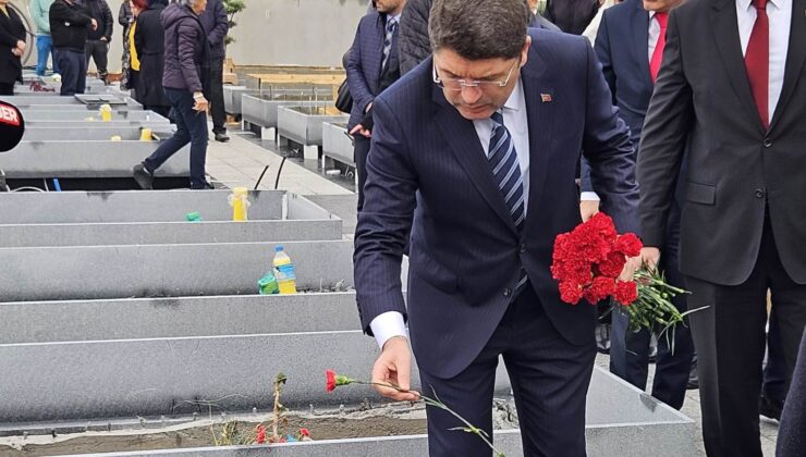 TC Adalet Bakanı Tunç KKTC’’de…. Tunç ilk olarak Gazimağusa’da Şampiyon Melekler’in mezarlarını ziyaret etti – BRTK