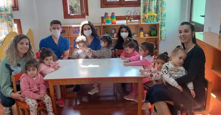 Lefke Avrupa Üniversitesi Diş Hekimliği Fakültesi SOS Kreş  Ve Anaokulu'na anlamlı ziyaret