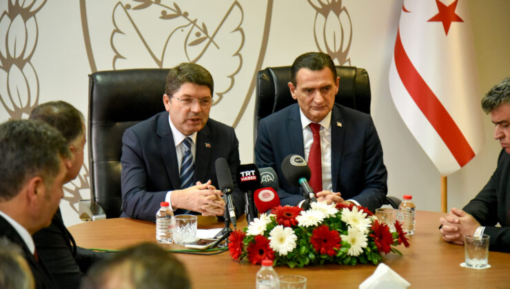 TC Adalet Bakanı Tunç ve beraberindeki heyet, İçişleri Bakanı Oğuz’u ziyaret etti – BRTK