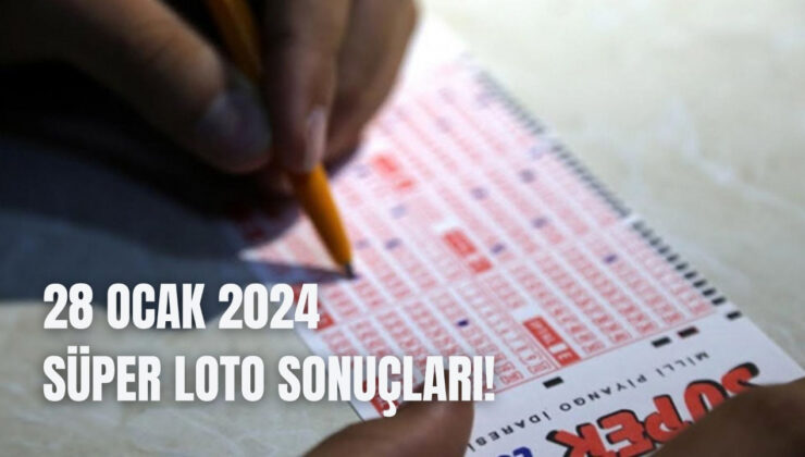 Süper Loto 28 Ocak 2024 sonuçları! Süper Loto sonuçları açıklandı mı, saat kaçta açıklanacak, sonuçlara nereden bakılır? Süper Loto sonuç sorgulama ekranı!