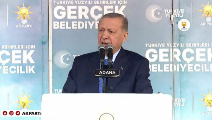 Cumhurbaşkanı Erdoğan Adana mitinginde konuşuyor / CANLI