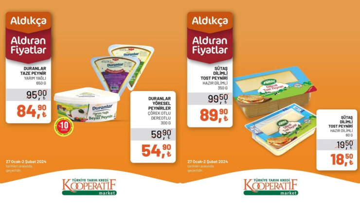 Tarım Kredi Market'e özel çılgın indirimler: İşte, 2 Şubat Tarım Kredi Market aktüel ürünler!