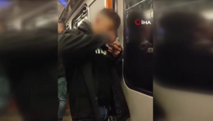 İstanbul'da hayrete düşüren olay: Metroda kimseye aldırış etmeden uyuşturucu kullandı!
