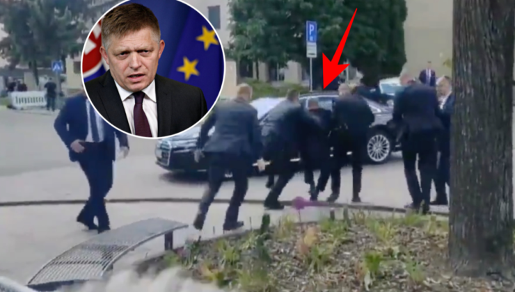 Slovakya Başbakanı Robert Fico'ya suikast girişimi! Saldırı anı kamerada…
