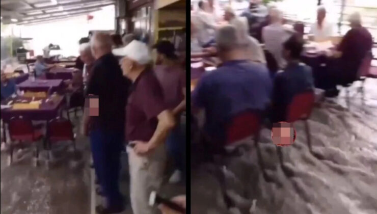 İzmir'i sel aldı, kahvehanede vatandaşlar okey oynamaya devam etti!