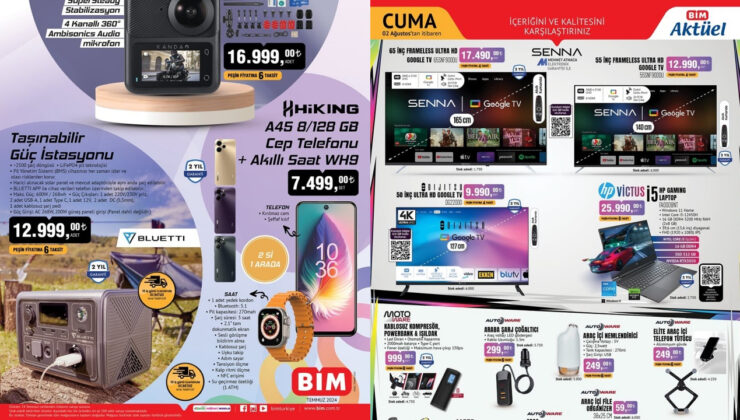 BİM'den telefon alana Apple Watch muadili saat yanında! İşte 2 Ağustos BİM aktüel ürünler kataloğu…