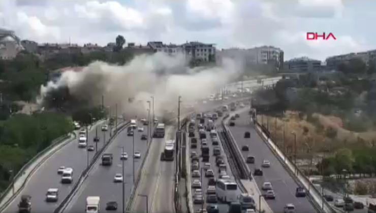 Küçükçekmece Cemevi ve Kültür Merkezi’nde yangın paniği!  Dumanlar gökyüzünü kapladı…