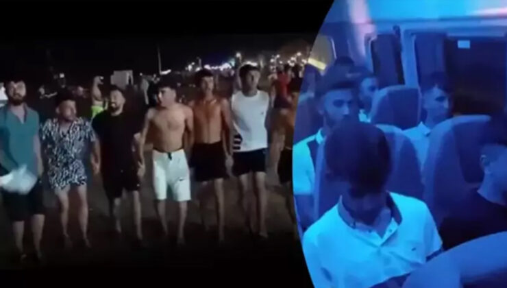 Terör halayı geçen gruba polis minibüsünde 'Ölürüm Türkiyem' şarkısı dinletildi