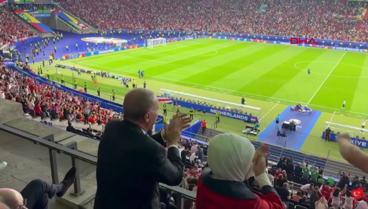 Cumhurbaşkanı Erdoğan'dan gol sevinci!