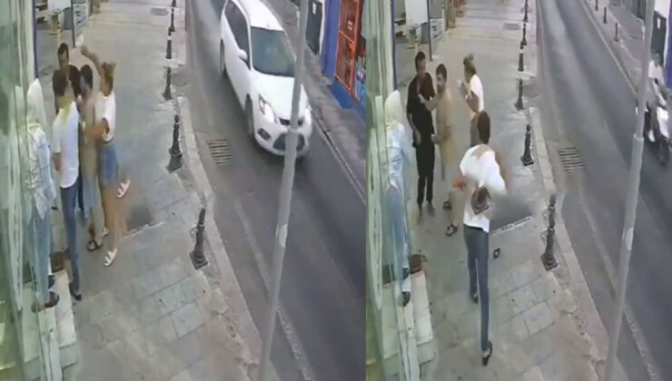 Turizmin gözdesi Bodrum'da laf atma kavgası kamerada