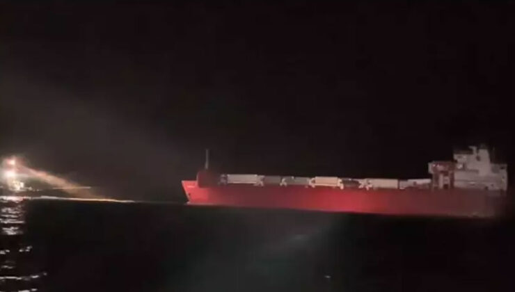 Balıkesir'de arıza yaptı 12 saat sürüklendi! Ambarlı Limanı'na çekiliyor