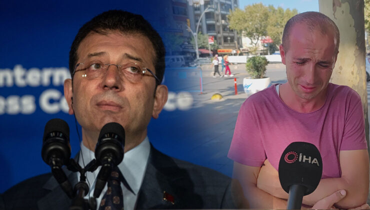 İş istedi İmamoğlu'nun korumaları müdahalede bulundu! Gözyaşları içinde anlattı