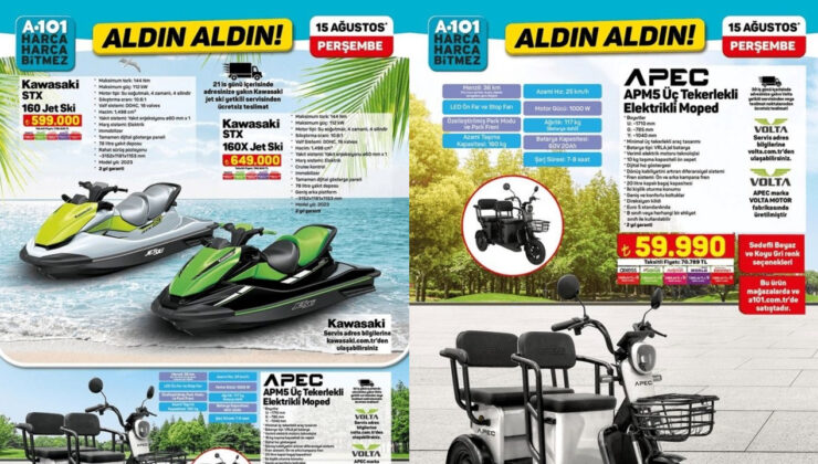 A101 uygun fiyatlı Jet Ski geliyor! İşte, A101 haftanın indirimleri…