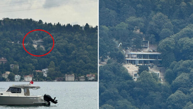 CHP'li Üsküdar Belediyesi görmezden geldi, bakanlık harekete geçti! Boğaz'daki kaçak villa inşaatına inceleme başlatıldı…