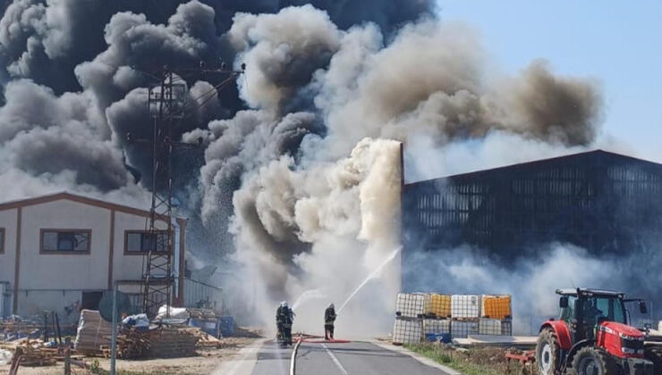 Tekirdağ'da büyük yangın: Dumanlar gökyüzünü kapladı