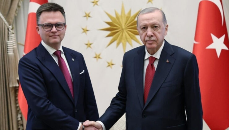 Cumhurbaşkanı Erdoğan Polonya Meclis Başkanı Holownia'yı kabul etti