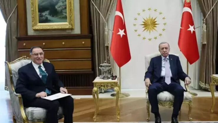 Cumhurbaşkanı Erdoğan Şeref Malkoç’u Külliye'de kabul etti