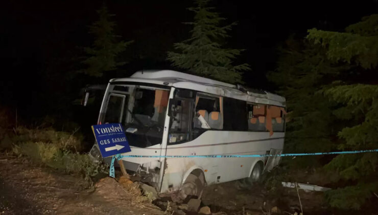 Eskişehir'de polisleri taşıyan minibüs şarampole devrildi! Çok sayıda polis yaralı…