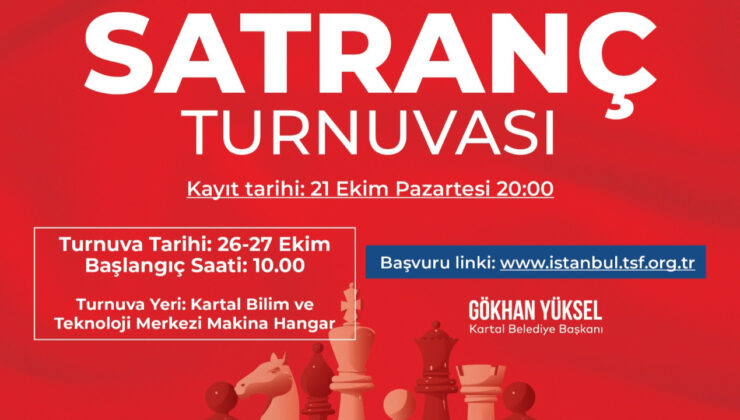 Kartal’da Cumhuriyet Kupası Satranç Turnuvası heyecanı başlıyor