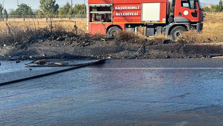 Şırnak’ta faciadan dönüldü: Akaryakıt tankeri devrildi!