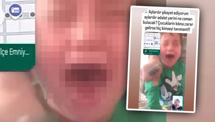 5 yaşındaki çocuğunun boğazına bıçak dayadı