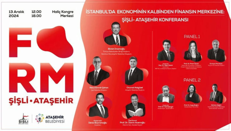 İstanbul’da ”Ekonominin Kalbinden Finansın Merkezine: Şişli-Ataşehir Konferansı” düzenlenecek