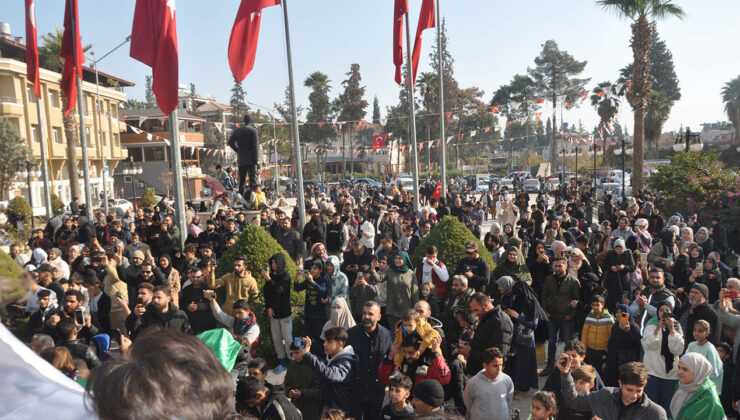Türkiye – Suriye sınırında ”herkes vatanına dönsün” sloganları