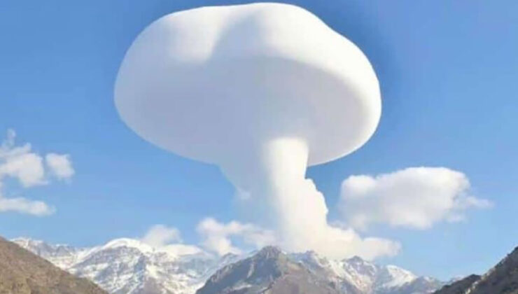 Şırnak’ta gökyüzünde şaşırtan manzara | Güncel