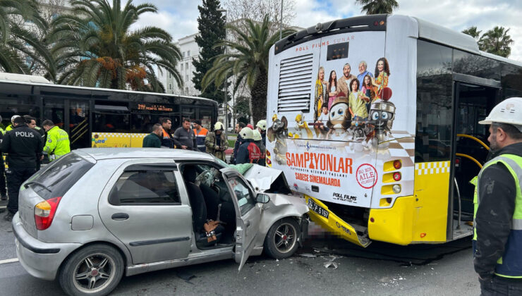 İstanbul’da kadın sürücü İETT otobüsüne çarptı: Yaralılar var