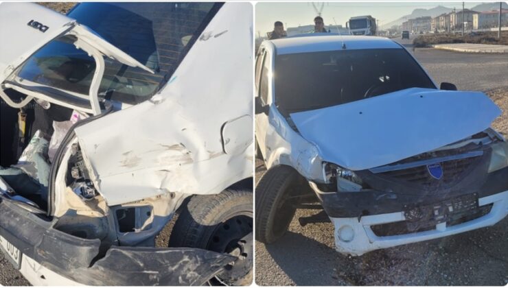 Afyonkarahisar’da servis minibüsü ile otomobil çarpıştı, 16 kişi yaralandı