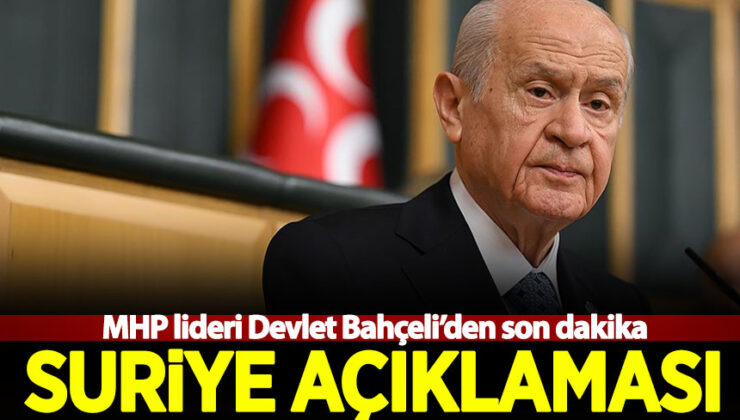 MHP lideri Bahçeli'den son dakika açıklamaları!