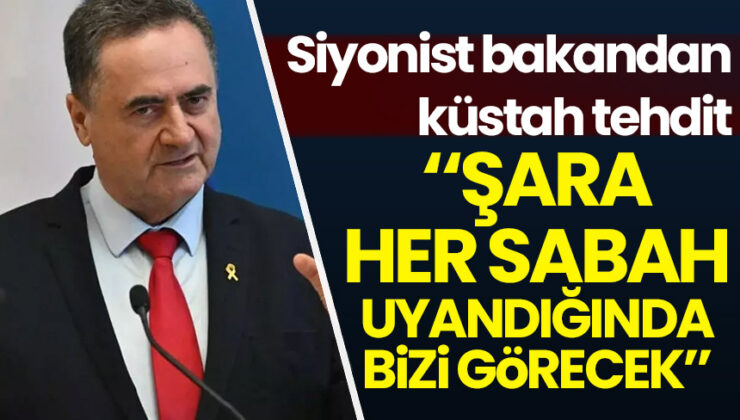 Siyonist bakandan küstah tehdit: Şara her sabah uyandığında bizi görecek