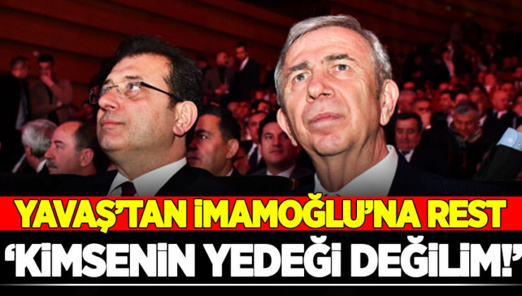 Mansur Yavaş’tan İmamoğlu’na rest: Yedek değilim!