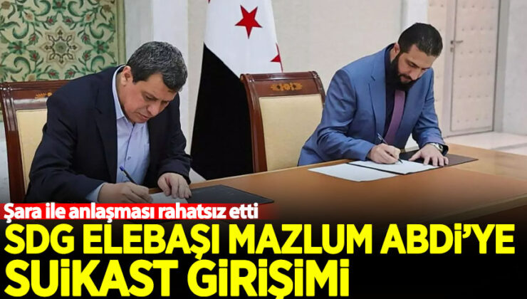 SDG elebaşı Mazlum Abdi’ye suikast girişimi!