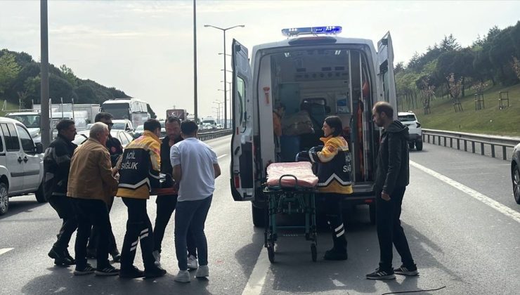 Başakşehir’de Motosikletlinin Hayatını Kurtaran İnanılmaz Kaza Anı