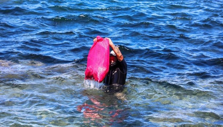 Bodrum’da Deniz Dibi Temizliği Etkinliği: 50 Kilogram Atık Çıkarıldı