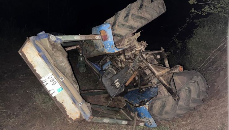 Devrilen Traktör Altında Kalan Sürücü Hayatını Kaybetti