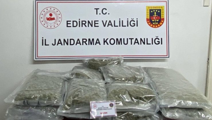 Edirne’de 16 Kilo 500 Gram Skunk Ele Geçirildi