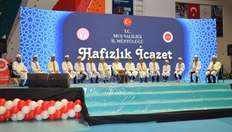 Muş’ta 300 Hafız İcazet Töreni Düzenlendi