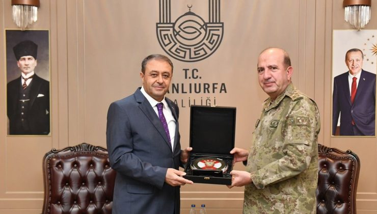 2. Ordu Komutanı Orgeneral Levent Ergün, Şanlıurfa Valisi Hasan Şıldak’ı Ziyaret Etti