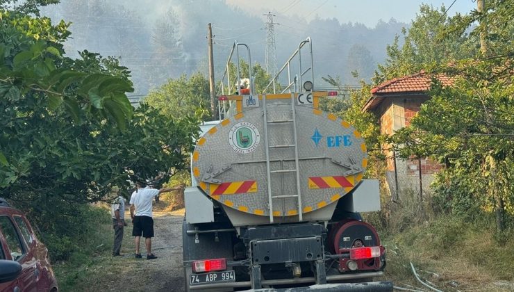 Bartın’da Orman Yangınına Zorlu Müdahale