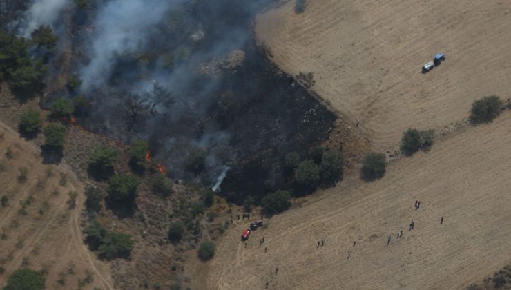 Çanakkale’de Zirai Alan Yangını Kontrol Altına Alındı
