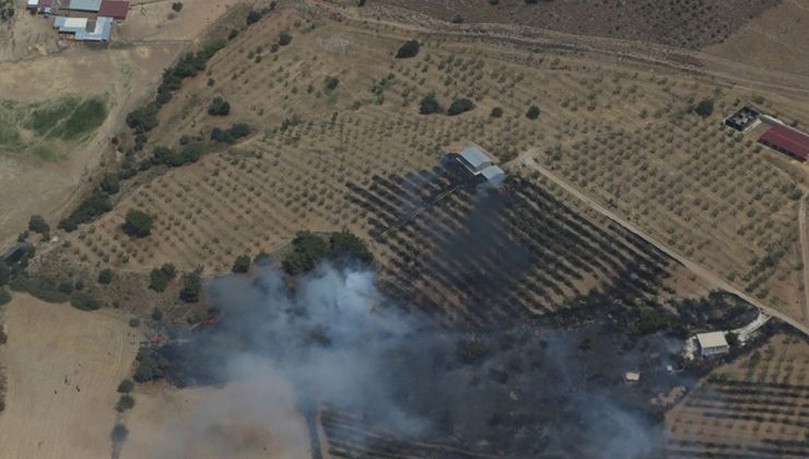 Çanakkale’de Zirai Yangına Hızla Müdahale Ediliyor