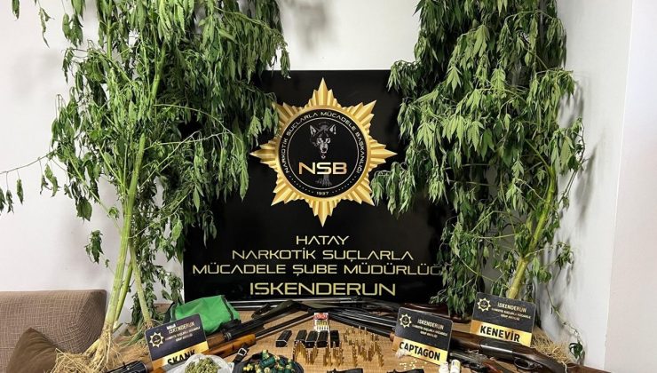 Hatay’da Uyuşturucu ve Silah Operasyonu: 7 Silah Ele Geçirildi