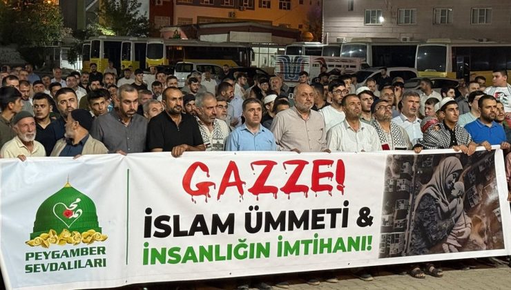 Mardin’de Gazze’ye Destek İçin Protesto Yürüyüşü